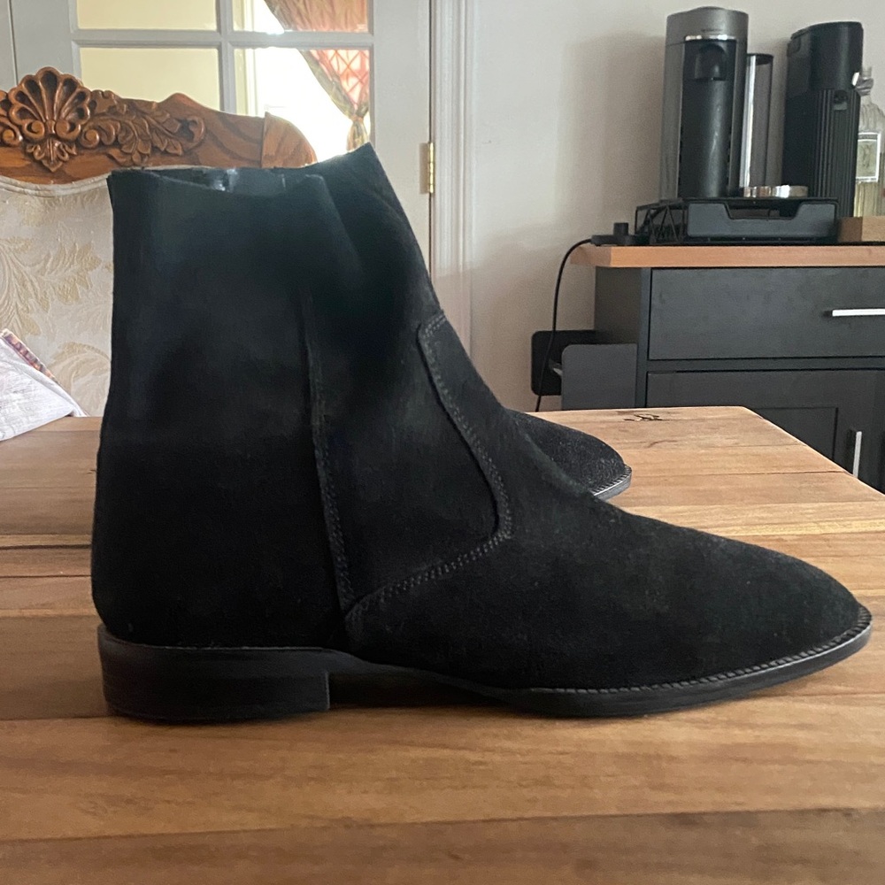 ASOS Black Suede Ankle Boots
